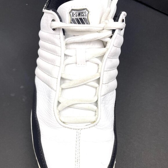 K‑SWISS Men’s Court White & Black Sneakers Skate Shoes Size US 11.5 / EUR 45 - Picture 9 of 13